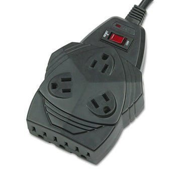 Fellowes® Mighty 8 Surge Protector, 8 Outlets, 6 Ft Cord, 1460 Joules, Black freeshipping - TVN Wholesale